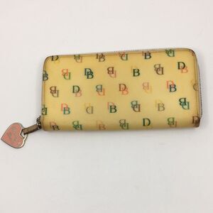 Vintage Dooney & Bourke Y2K rainbow zipper coated canvas  accordion wallet